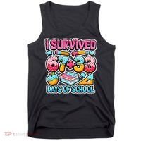 I Survived 67 33 Days Of School 100 Days Of School 6-7 Meme Tank Top thumb 0