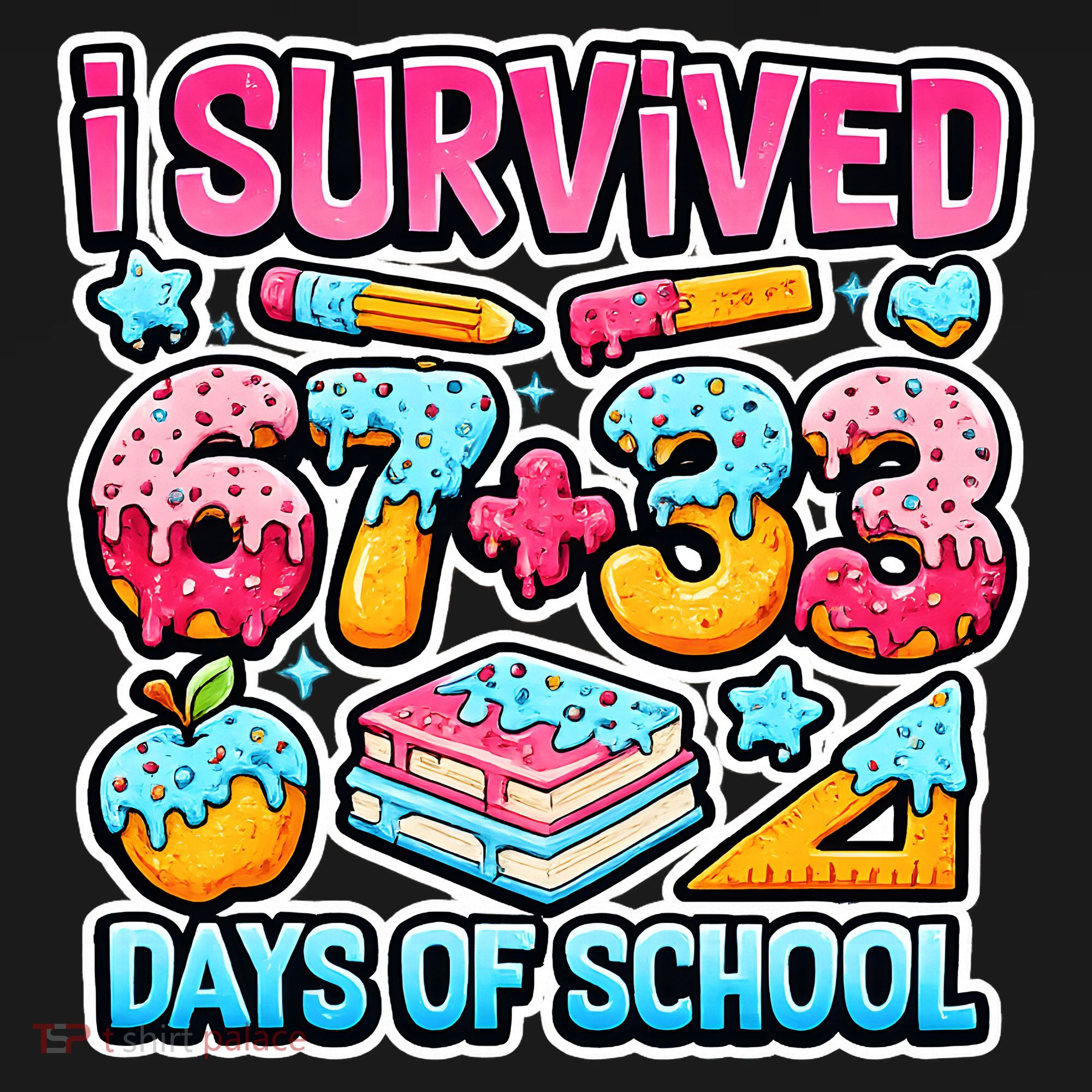 I Survived 67 33 Days Of School 100 Days Of School 6-7 Meme Tank Top