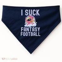 I SUCK AT FANTASY FOOTBALL TREX RAINBOW LOSER USA-Made Doggie Bandana thumb 0