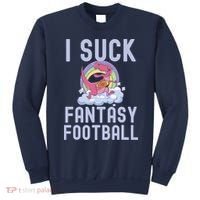 I SUCK AT FANTASY FOOTBALL TREX RAINBOW LOSER Sweatshirt thumb 0