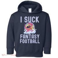 I SUCK AT FANTASY FOOTBALL TREX RAINBOW LOSER Toddler Hoodie thumb 0