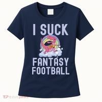 I SUCK AT FANTASY FOOTBALL TREX RAINBOW LOSER Women's T-Shirt thumb 0