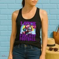 I Suck At Fantasy Football Unicorn Rainbow Loser Women's Tank Top thumb 2