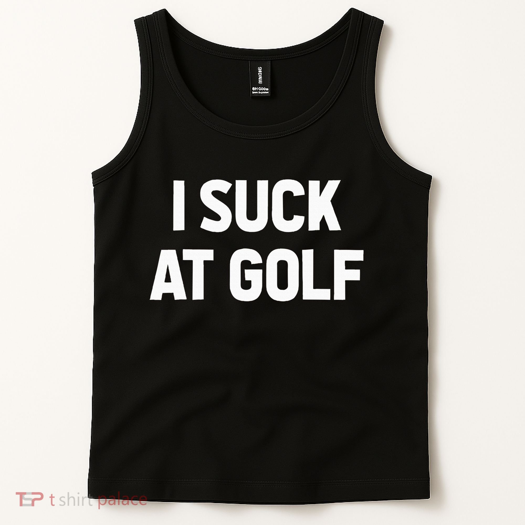 I Suck At Golf Sarcastic Loser Golfers Friend Funny Golfing Tank Top