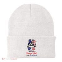 Im Still A Trump Girl Make No Apologies Patriotic American Beanie thumb 0