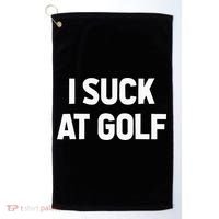 I Suck At Golf Sarcastic Loser Golfers Friend Funny Golfing Golf Towel thumb 0