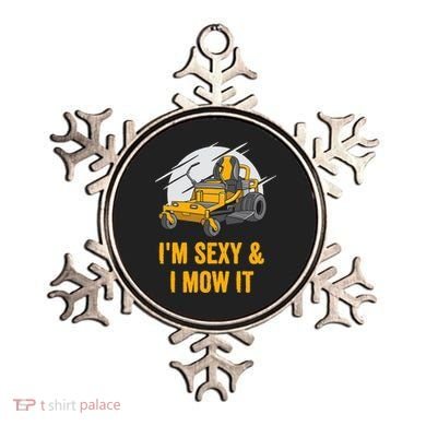 I'm Sexy and I Mow It Funny Ride On Lawn Mower Landscaping Ornament
