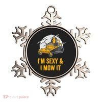 I'm Sexy and I Mow It Funny Ride On Lawn Mower Landscaping Ornament thumb 0