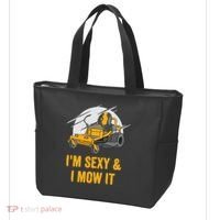 I'm Sexy and I Mow It Funny Ride On Lawn Mower Landscaping Tote Bag thumb 3