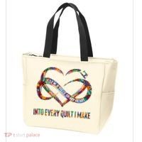 I Sew A Piece Of My Heart Into Every Quilt I Make Tote Bag thumb 3