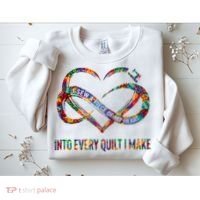 I Sew A Piece Of My Heart Into Every Quilt I Make Sweatshirt thumb 2