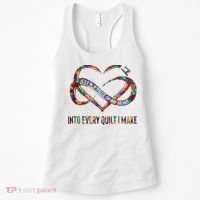I Sew A Piece Of My Heart Into Every Quilt I Make Women's Tank Top thumb 0