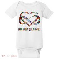 I Sew A Piece Of My Heart Into Every Quilt I Make Baby Bodysuit thumb 0