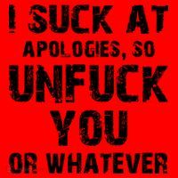 I Suck At Apologies So Unfuck You Or Whatever Santa Hat thumb 1