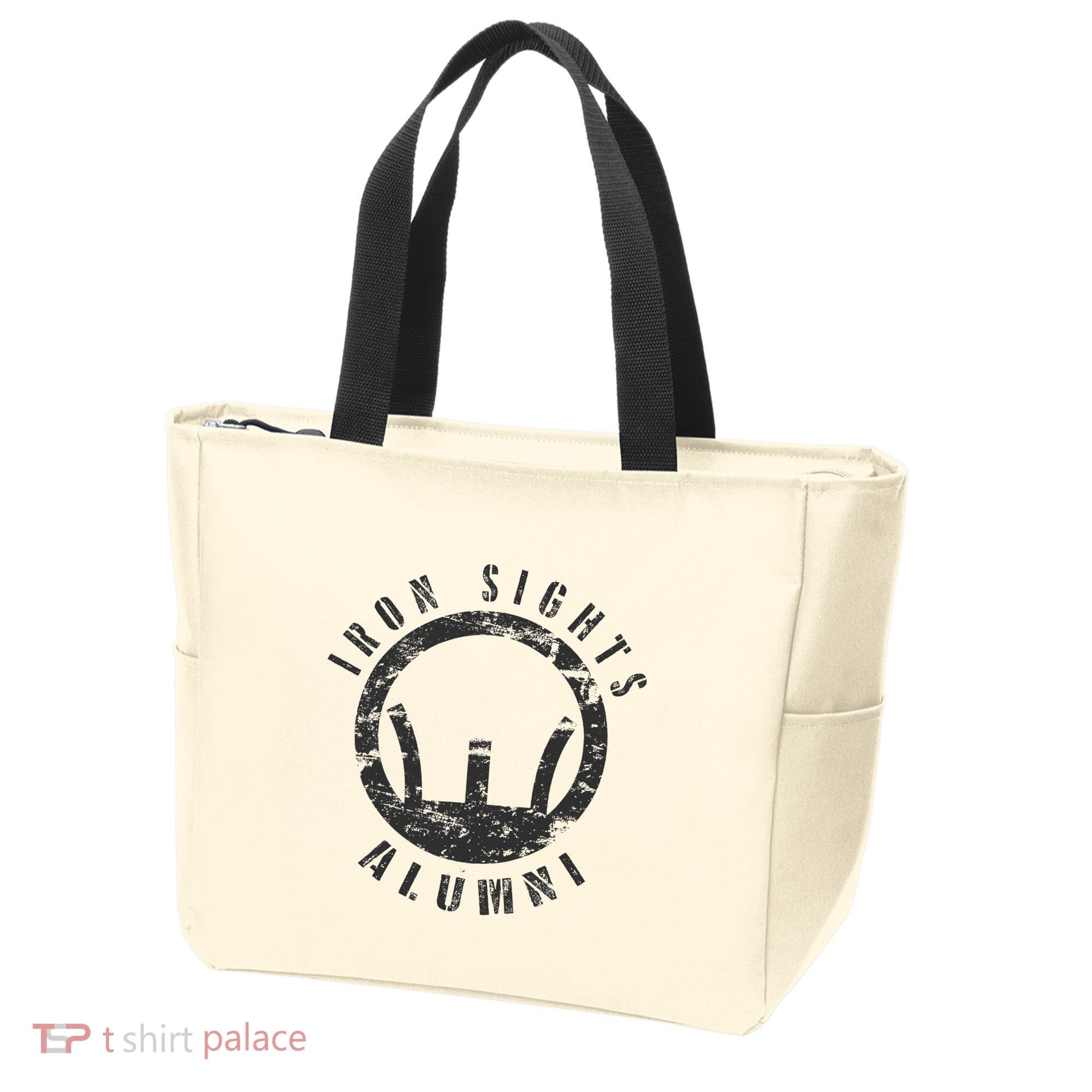 Iron Sights Alumni Boot Camp Shooting Marksmanship Veteran Tote Bag