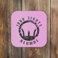 Iron Sights Alumni Boot Camp Shooting Marksmanship Veteran Coaster thumb 0