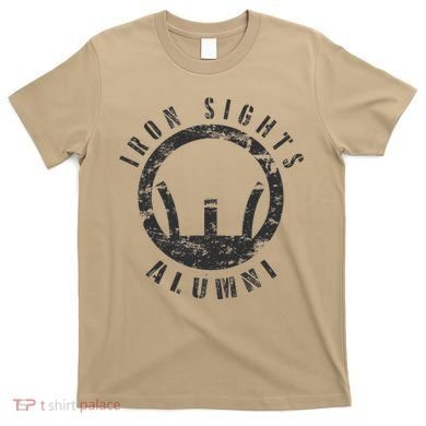 Iron Sights Alumni Boot Camp Shooting Marksmanship Veteran T-Shirt