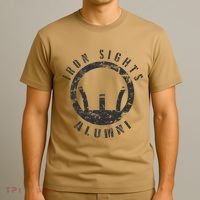 Iron Sights Alumni Boot Camp Shooting Marksmanship Veteran T-Shirt thumb 3