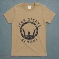 Iron Sights Alumni Boot Camp Shooting Marksmanship Veteran T-Shirt thumb 5