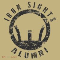 Iron Sights Alumni Boot Camp Shooting Marksmanship Veteran Kids T-Shirt thumb 2