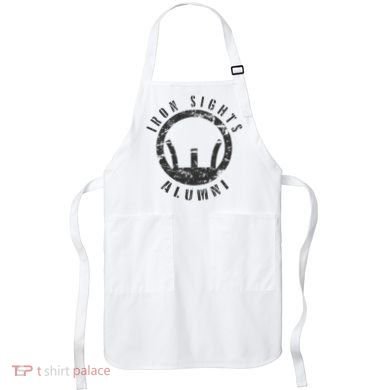 Iron Sights Alumni Boot Camp Shooting Marksmanship Veteran Apron