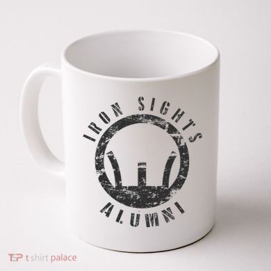 Iron Sights Alumni Boot Camp Shooting Marksmanship Veteran Coffee Mug