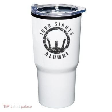 Iron Sights Alumni Boot Camp Shooting Marksmanship Veteran Tumbler