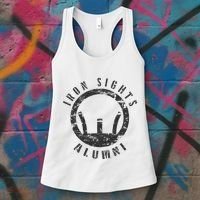 Iron Sights Alumni Boot Camp Shooting Marksmanship Veteran Women's Tank Top thumb 3
