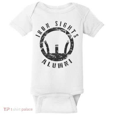 Iron Sights Alumni Boot Camp Shooting Marksmanship Veteran Baby Bodysuit