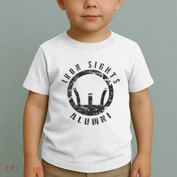 Iron Sights Alumni Boot Camp Shooting Marksmanship Veteran Toddler T-Shirt