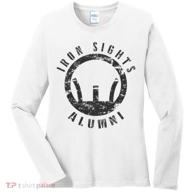 Iron Sights Alumni Boot Camp Shooting Marksmanship Veteran Women's Long Sleeve Shirt
