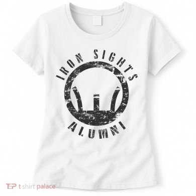 Iron Sights Alumni Boot Camp Shooting Marksmanship Veteran Women's T-Shirt