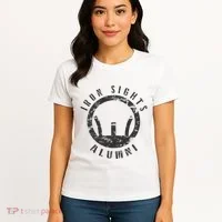 Iron Sights Alumni Boot Camp Shooting Marksmanship Veteran Women's T-Shirt thumb 4