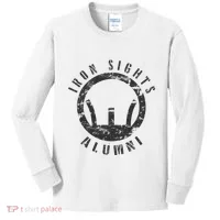 Iron Sights Alumni Boot Camp Shooting Marksmanship Veteran Kids Long Sleeve Shirt thumb 0