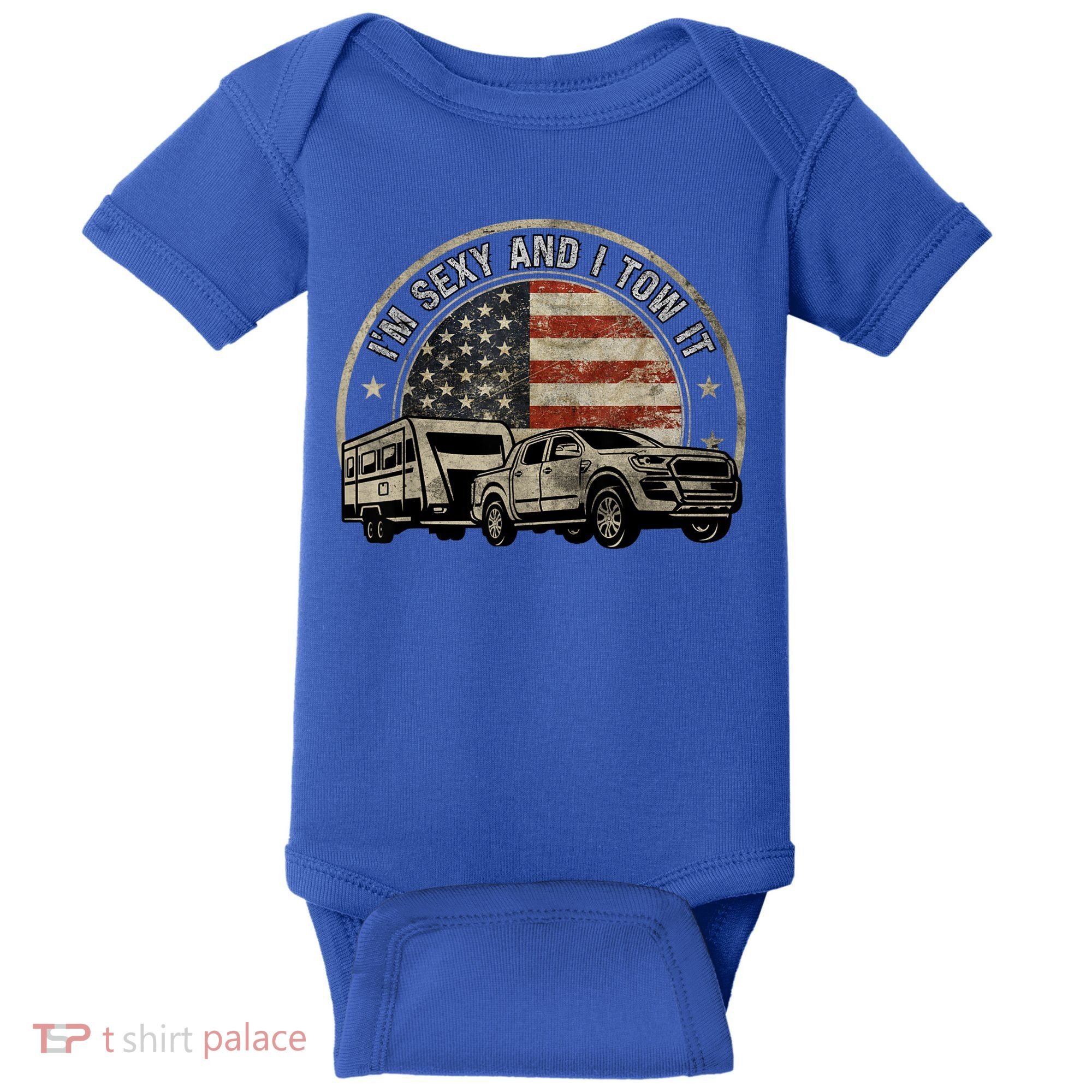 IM Sexy And I Tow It Baby Bodysuit