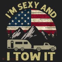 I'm Sexy And I Tow It Funny Caravan Camping RV Trailer Tee Beanie thumb 2