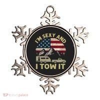 I'm Sexy And I Tow It Funny Caravan Camping RV Trailer Tee Ornament thumb 0