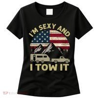 I'm Sexy And I Tow It Funny Caravan Camping RV Trailer Tee Women's T-Shirt thumb 0