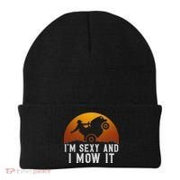 IM Sexy And I Mow It Lawnmower Lawn Mowing Gardener Beanie thumb 0
