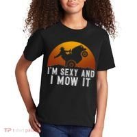 IM Sexy And I Mow It Lawnmower Lawn Mowing Gardener Kids T-Shirt thumb 2