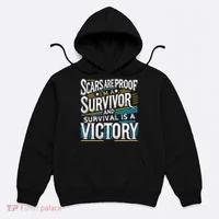 Inspirational Scars Are Proof IM A Survivor Surgery Hoodie thumb 0