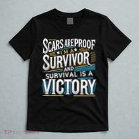 Inspirational Scars Are Proof IM A Survivor Surgery T-Shirt thumb 5
