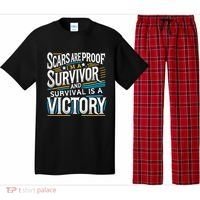 Inspirational Scars Are Proof IM A Survivor Surgery Pajama Set thumb 0