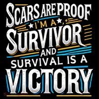 Inspirational Scars Are Proof IM A Survivor Surgery Women's Hoodie thumb 2