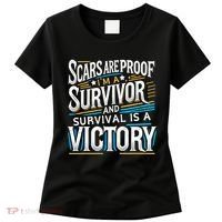Inspirational Scars Are Proof IM A Survivor Surgery Women's T-Shirt thumb 0
