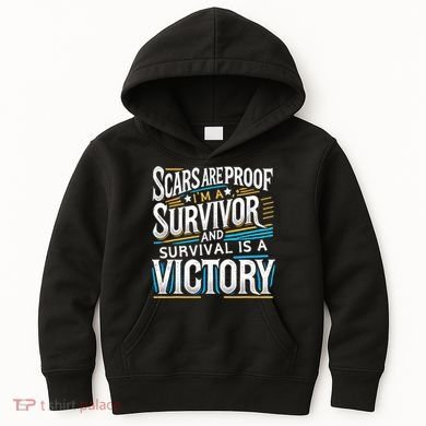 Inspirational Scars Are Proof IM A Survivor Surgery Kids Hoodie
