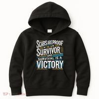 Inspirational Scars Are Proof IM A Survivor Surgery Kids Hoodie thumb 0