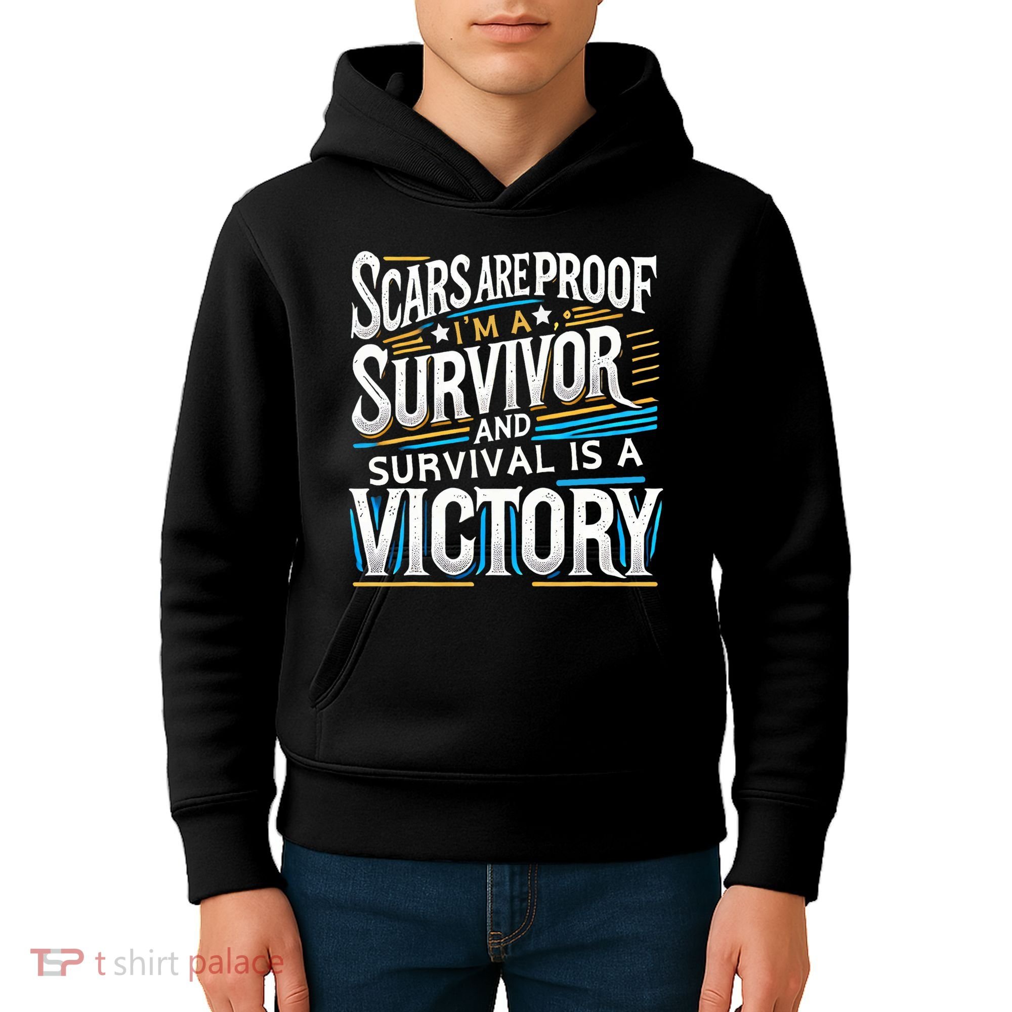 Inspirational Scars Are Proof IM A Survivor Surgery Kids Hoodie