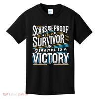 Inspirational Scars Are Proof IM A Survivor Surgery Kids T-Shirt thumb 0