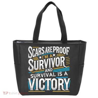 Inspirational Scars Are Proof IM A Survivor Surgery Tote Bag
